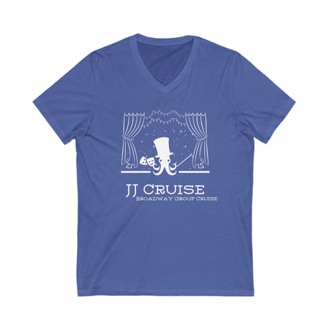 JJ Cruise Broadway Group Cruise Unisex Jersey Short Sleeve V-Neck Tee