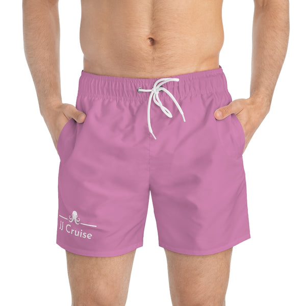 JJ Cruise Branded Swim Trunks (Retro Pink)