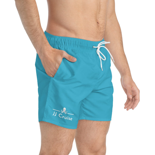 JJ Cruise Branded Swim Trunks (Aqua)