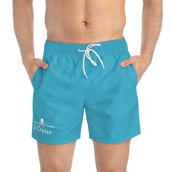 JJ Cruise Branded Swim Trunks (Aqua)