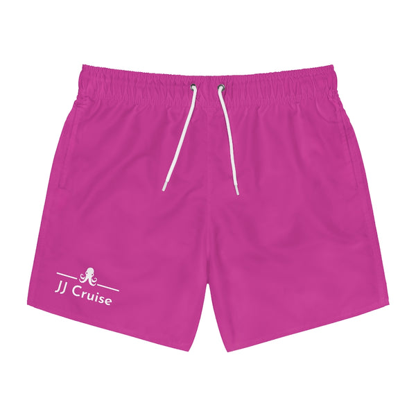 JJ Cruise Branded Swim Trunks (Hot Pink)