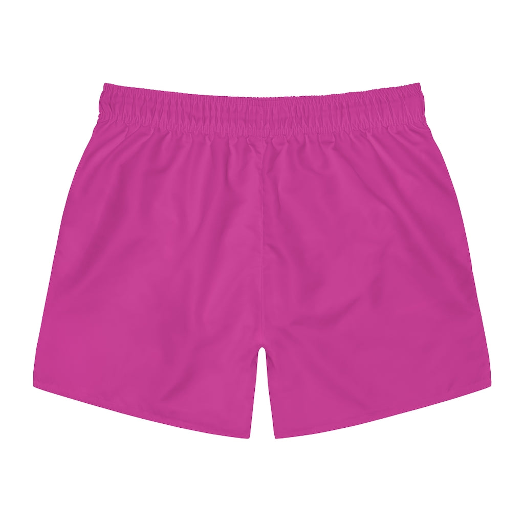 JJ Cruise Branded Swim Trunks (Hot Pink) – MouthyTees