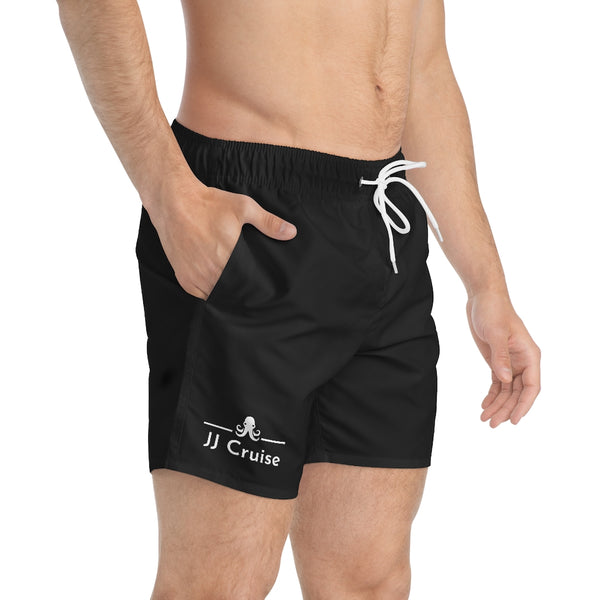 JJ Cruise Branded Swim Trunks (Black)